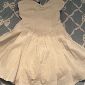 Strapless White Dress